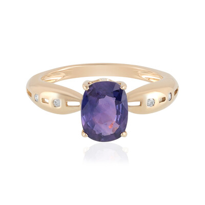 14K Unheated Luc Yen Sapphire Gold Ring (AMAYANI)