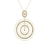 9K I2 Champagne Diamond Gold Necklace (de Melo)