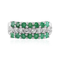 Socoto Emerald Silver Ring