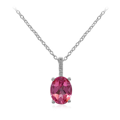 Flamingo Mystic Topaz Silver Necklace