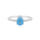 Blue Chalcedony Silver Ring