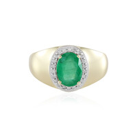 9K Brazilian Emerald Gold Ring