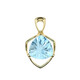 9K Sky Blue Topaz Gold Pendant (dagen)