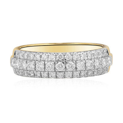 18K IF (D) Diamond Gold Ring (Annette)