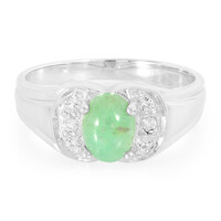 Imperial Chrysoprase Silver Ring