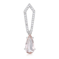 Nigerian Morganite Silver Pendant