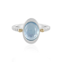 Aquamarine Silver Ring (Granulieren)