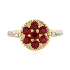 Tanzanian Ruby Silver Ring (Adela Silber)