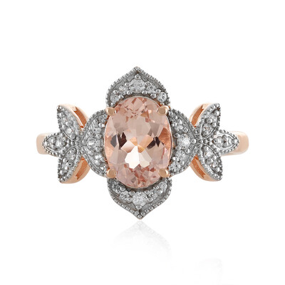 Morganite Silver Ring