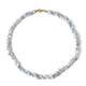 Blue Ethiopian Opal Silver Necklace