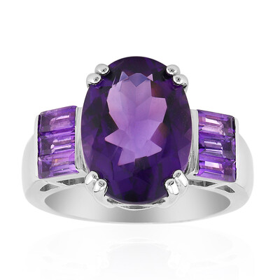 Moroccan Amethyst Silver Ring