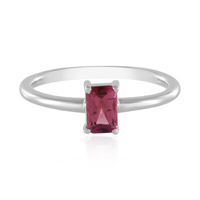 Nigerian Pink Tourmaline Silver Ring