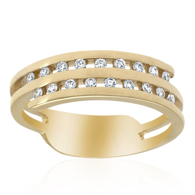 14K SI1 (H) Diamond Gold Ring