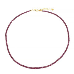 Madagascar Ruby Silver Necklace