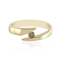 9K I3 Champagne Diamond Gold Ring (de Melo)