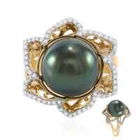 9K Tahitian Pearl Gold Ring (TPC)