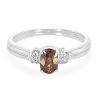 Mashewa Orange Zircon Silver Ring