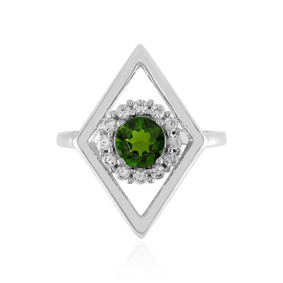 Russian Diopside Silver Ring