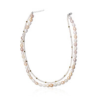 Freshwater pearl Silver Necklace (TPC)