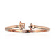 9K SI1 Argyle Rose De France Diamond Gold Ring (Annette)