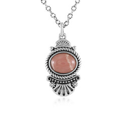 Rhodochrosite Silver Necklace (Desert Chic)