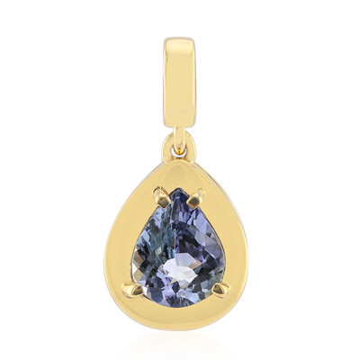 9K Unheated Tanzanite Gold Pendant