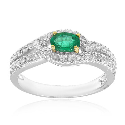 18K Colombian Emerald Gold Ring (CIRARI)