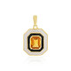 Madeira Citrine Silver Pendant