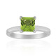 Burmese Peridot Silver Ring