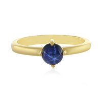 Blue Star Sapphire Silver Ring