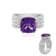 Siberian Amethyst Silver Ring