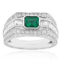 18K Colombian Emerald Gold Ring (CIRARI)