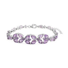 Amethyst Silver Bracelet