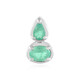 Colombian Emerald Silver Pendant