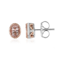 Morganite Silver Earrings (Gems en Vogue)