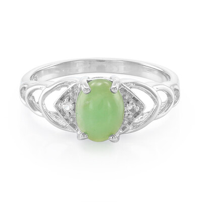 Imperial Chrysoprase Silver Ring