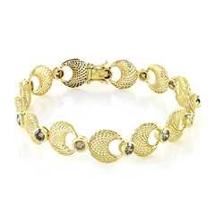 9K I2 Champagne Diamond Gold Bracelet (Ornaments by de Melo)