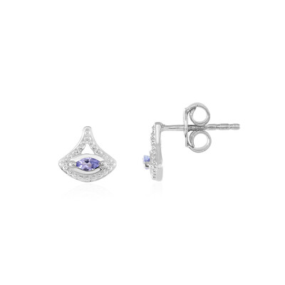 Tanzanite Silver Earrings