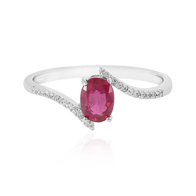 Bemainty Ruby Silver Ring