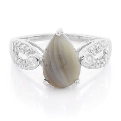 Botswana Agate Silver Ring