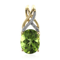 9K Wagogo Peridot Gold Pendant