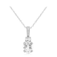 White Topaz Silver Necklace