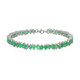 Zambian Emerald Silver Bracelet