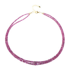 Tanzanian Ruby Silver Necklace