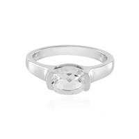 White Topaz Silver Ring