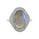 Labradorite Silver Ring