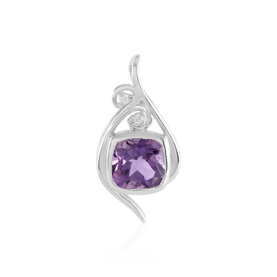 Rose de France Amethyst Silver Pendant