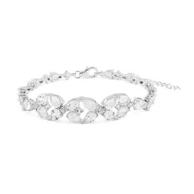 White Topaz Silver Bracelet