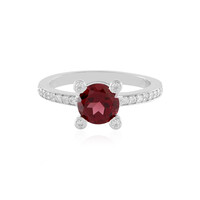 Mozambique Garnet Silver Ring