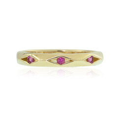 9K AAA Brazilian Rubelite Gold Ring (de Melo)